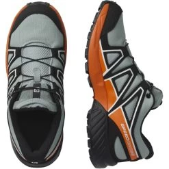 SALOMON SPEEDCROSS J WROUGHT IRON/BLACK/VIBRANT ORANGE 23 10 SALOMON SPEEDCROSS J WROUGHT IRON/BLACK/VIBRANT ORANGE 23 -Ski Equipment Store 9 100416 speedcross j wrought iron black vibrant orange l41628100 05