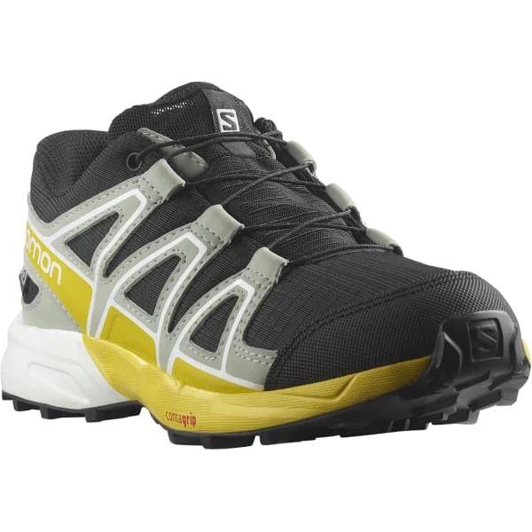 SALOMON SPEEDCROSS CSWP J BLACK/WROUGHT IRON/LEMON 22 2 SALOMON SPEEDCROSS CSWP J BLACK/WROUGHT IRON/LEMON 22 - Image 2
