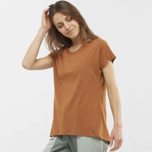 SALOMON ESSENTIAL SHAPED SS TEE W HONEY 22 2 SALOMON ESSENTIAL SHAPED SS TEE W HONEY 22 - Image 2