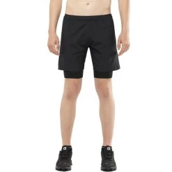 SALOMON CROSS TWINSKIN SHORTS M BLACK 22