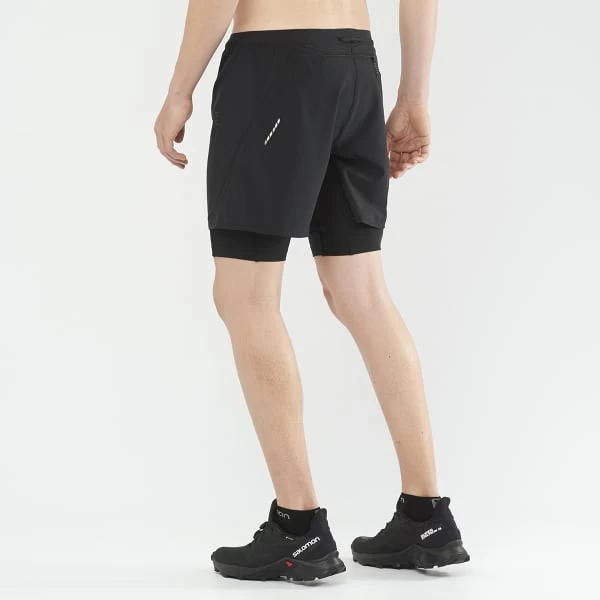 SALOMON CROSS TWINSKIN SHORTS M BLACK 22 2 SALOMON CROSS TWINSKIN SHORTS M BLACK 22 - Image 2