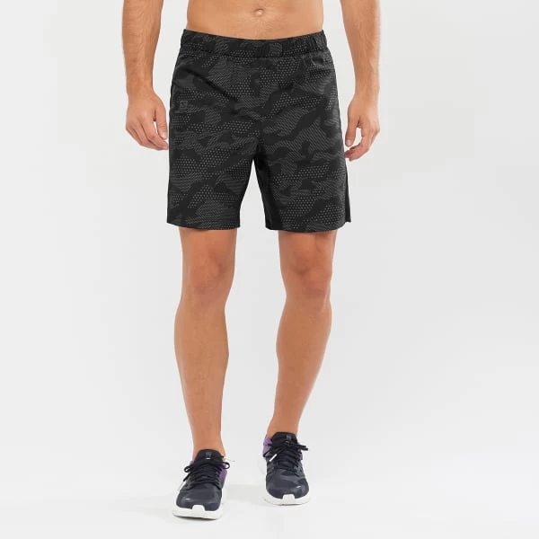 SALOMON AGILE 2IN1 SHORT M BLACK/AO 22 2 SALOMON AGILE 2IN1 SHORT M BLACK/AO 22 - Image 2