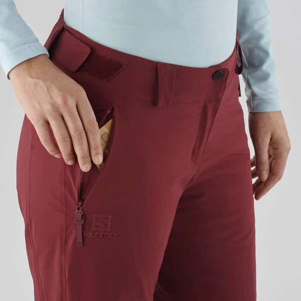 SALOMON THE BRILLIANT PANT W POMEGRANATE 22 6 SALOMON THE BRILLIANT PANT W POMEGRANATE 22 - Image 6