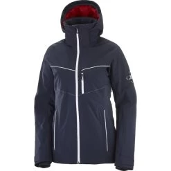 SALOMON BRILLIANT JKT W NIGHT SKY/WHITE/RED CHIL 22