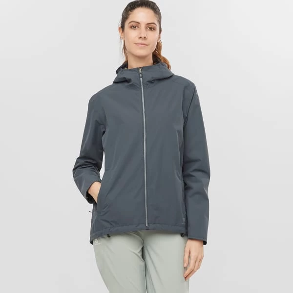 SALOMON COMET 2L WATERPROOF JKT EBONY/AO 22 2 SALOMON COMET 2L WATERPROOF JKT EBONY/AO 22 - Image 2