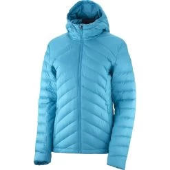 SALOMON TRANSITION DOWN HOODIE W BARRIER REEF 22