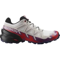 SALOMON SPEEDCROSS 6 W WHITE/SPARKLING GRAPE/FIERY RED 23