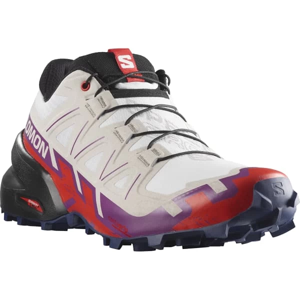 SALOMON SPEEDCROSS 6 W WHITE/SPARKLING GRAPE/FIERY RED 23 2 SALOMON SPEEDCROSS 6 W WHITE/SPARKLING GRAPE/FIERY RED 23 - Image 2
