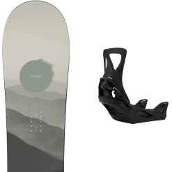 SALOMON BELLEVUE + BURTON STEP ON W BLACK