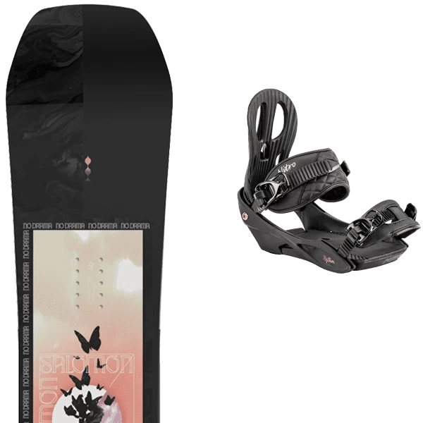 SALOMON NO DRAMA + NITRO RYTHM BLACK BRONZE 1 SALOMON NO DRAMA + NITRO RYTHM BLACK BRONZE