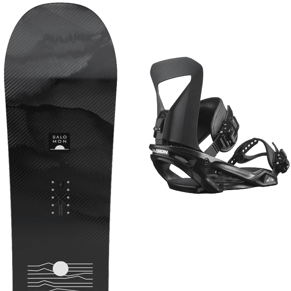 SALOMON PULSE + SALOMON PACT BLACK 1 SALOMON PULSE + SALOMON PACT BLACK