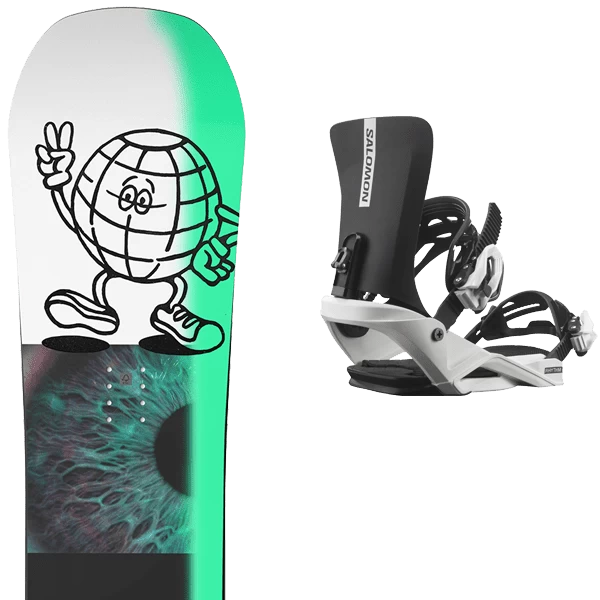 SALOMON SLEEPWALKER GROM + SALOMON RHYTHM JR BLACK/WHITE 1 SALOMON SLEEPWALKER GROM + SALOMON RHYTHM JR BLACK/WHITE