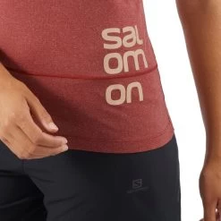 SALOMON CROSS RUN GRAPHIC TEE W CABERNE 22 7 SALOMON CROSS RUN GRAPHIC TEE W CABERNE 22 -Ski Equipment Store 9 121212 lc1790900 04