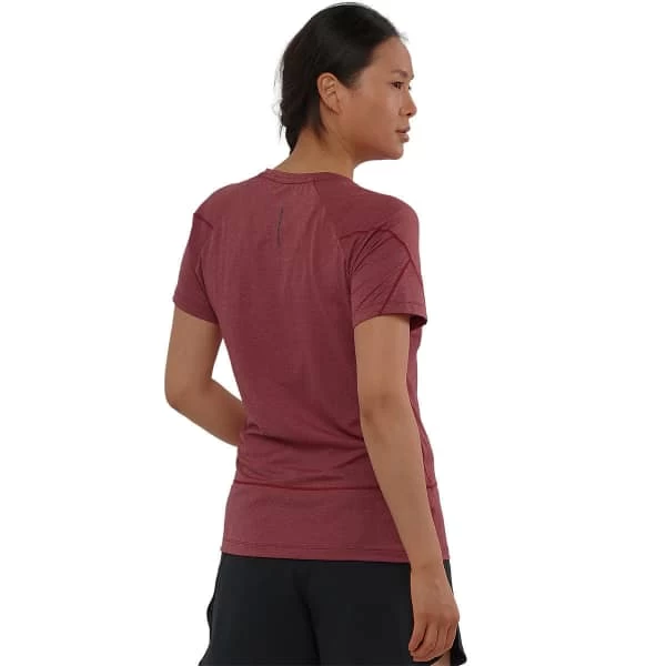 SALOMON CROSS RUN GRAPHIC TEE W CABERNE 22 3 SALOMON CROSS RUN GRAPHIC TEE W CABERNE 22 - Image 3
