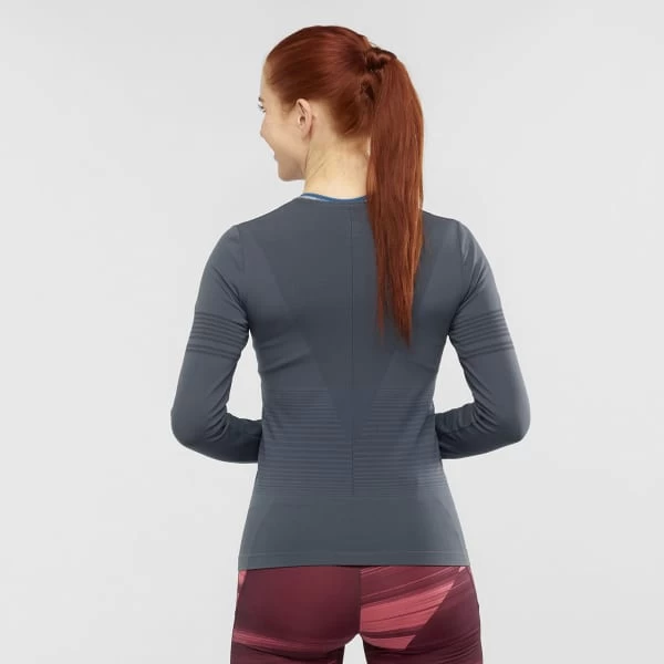 SALOMON ELEVATE MOVE'ON LS TEE W EBONY 20 3 SALOMON ELEVATE MOVE'ON LS TEE W EBONY 20 - Image 3