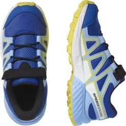 SALOMON SPEEDCROSS BUNGEE K TURKISH SEA/LITTLE BOY BLUE/LEMON Z 21 -Ski Equipment Store 9 83485 speedcross bungee k turkish sea little boy blue lemon z l41289100 05