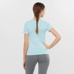 SALOMON ELEVATE MOVE ON TEE W CRYSTL BL 22 7 SALOMON ELEVATE MOVE ON TEE W CRYSTL BL 22 -Ski Equipment Store 9 91714 t shirt elevate move on tee w crystl bl lc1619000 04