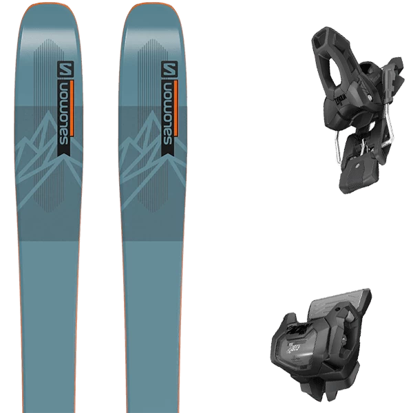 SALOMON QST 98 BLUE/ORANGE + TYROLIA ATTACK 11 GW W/O BRAKE A 1 SALOMON QST 98 BLUE/ORANGE + TYROLIA ATTACK 11 GW W/O BRAKE A